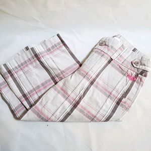 ROXY Plaid Long Shorts Capris